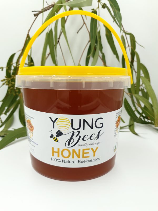 Extra Large Honey Jar | Plastic Tub With Handle | Young Bees NSW